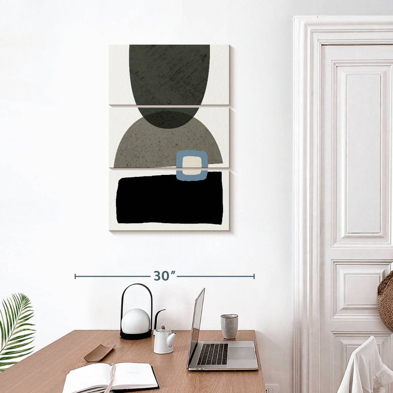 Avery Mid Century Abstract III, H 32 po x l 20 po