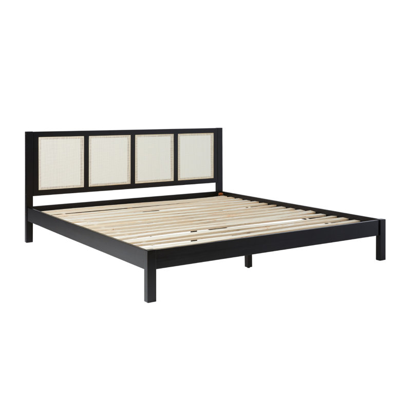 Boho Solid Wood Rat Panel Headboard  Bedframe –