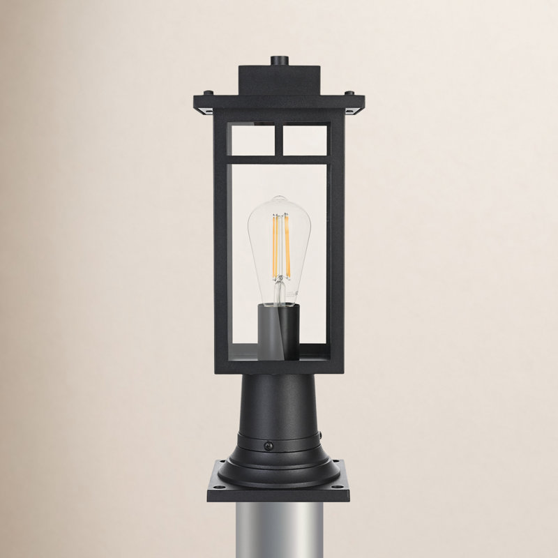 Moravian 6.5 Inch Outdoor Post Light in Black