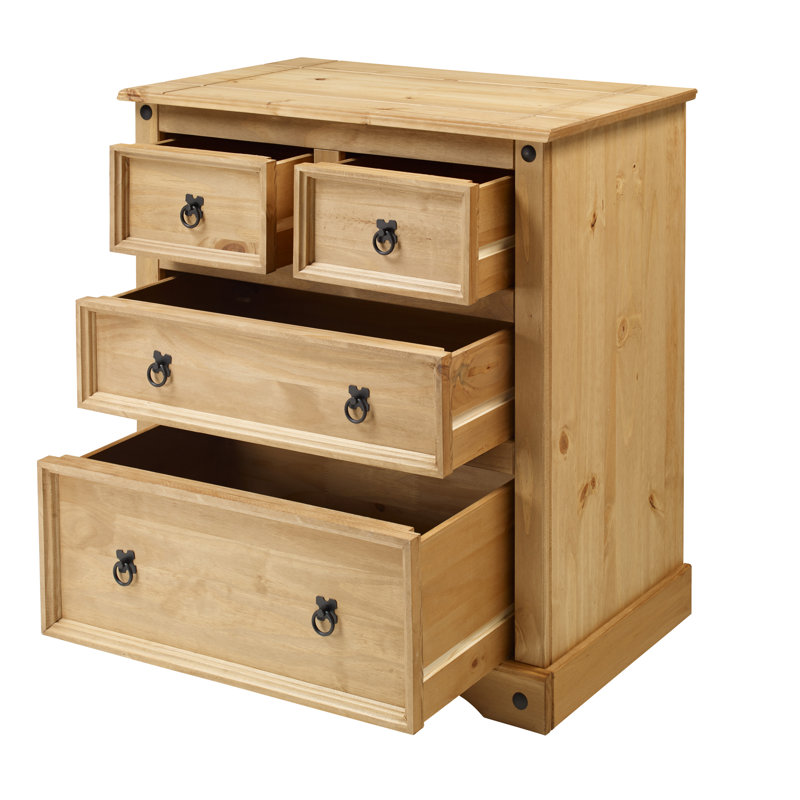 Bridewell 82cm W 4 - Drawer Chest of Drawers, Antique Wax