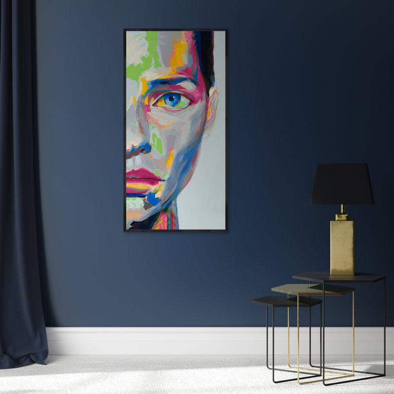 Neon Portrait B Painting by Samuel Kane
