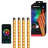 4-Pack Multicolor Bluetooth Car Interior LED Accent Lights, Customizable With Downloadable Phone App