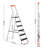 6 - Step Aluminum Lightweight Folding Small Step Ladder