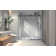 6076 Frameless One Fixed And One Shifted Shower Door, 70MM 304 Stainless Steel Large Pulleys With Adjustable Soft Closing Function,With Nano Easy Cleaning And Stick Explosion-Proof Menbrance