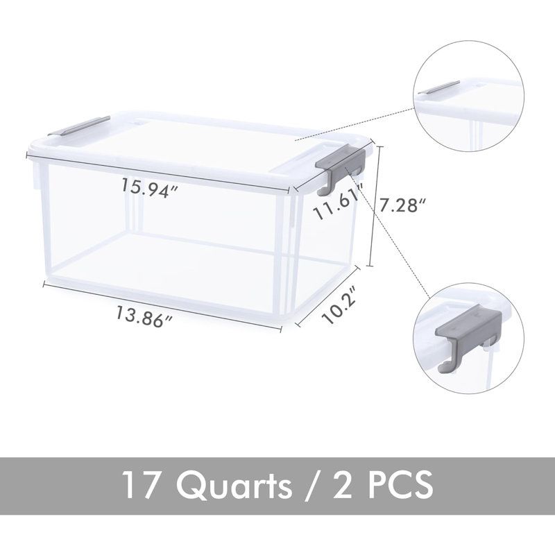 Rebrilliant Plastic Storage Tub & Tote