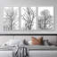 Arbre noir et blanc, reproduction sur toile, 3 pièces-91874721-91874722