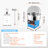 Electric Cotton Candy Machine, 1000W Candy Floss Maker, Commercial Cotton Candy Machine with Cover, Stainless Steel Bowl, Sugar Scoop, Drawer, Perfect for Home Kids Birthday, Family Party, Blue-106479897