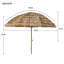 Parasol de patio de 8 pi au toit de chaume Tiki