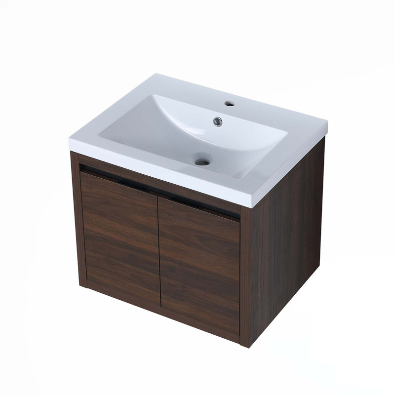 Armoire de salle de bain à fixation flottante avec lavabo