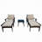Outdoor Metal Double chaise with Cushions