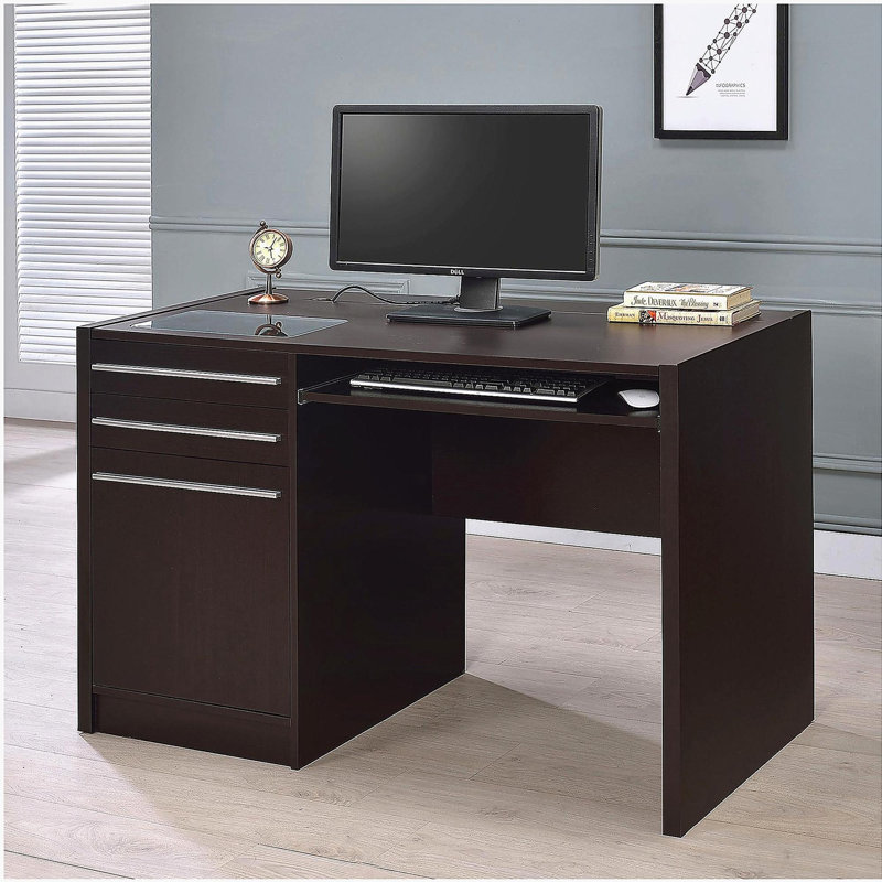 Maxim Cappuccino 2-drawer Computer Desk