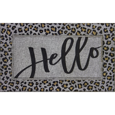 Paillasson Ottis Sisal Hello Leopard