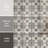 DAnticatto Decor 9" x 9" Porcelain Patterned Wall & Floor Tile