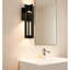 Black Integrated LED Outdoor Wall Sconce-125136674