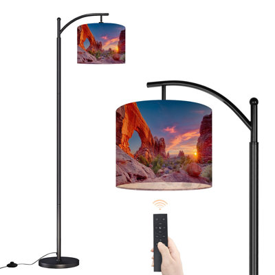 Lampe sur pied à arc avec abat-jour réglable Lampe sur pied Arches National Park