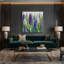 «Botanical Hyacinths», art mural sur toile bleue-915722551