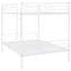 Lit double au-dessus d'un lit superposé, fabrication en fer blanc et élégant, s'adapte à tous les dormeurs, assemblage pratique, construction épurée moderne, peu encombrant, sécuritaire pour les personnes âgées-134055852-134055853
