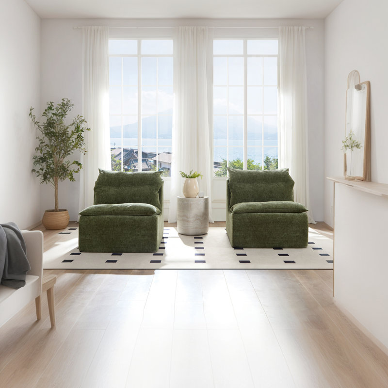 Fauteuil à billes Lazy Susans, Polyester vert