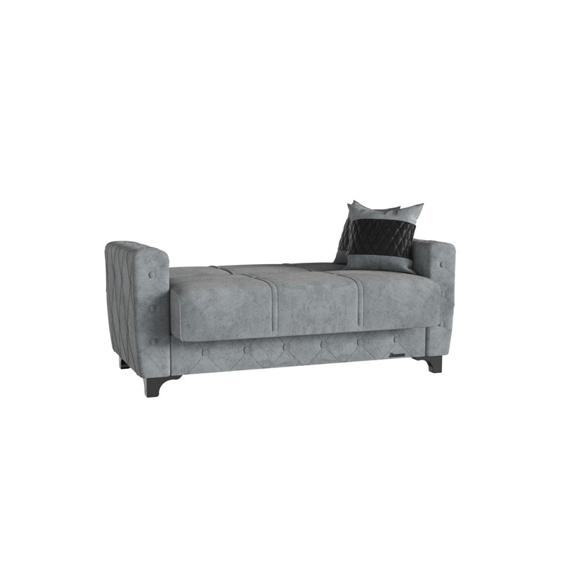 Causeuse convertible avec rangement Primenest Ingund Collection, Gris