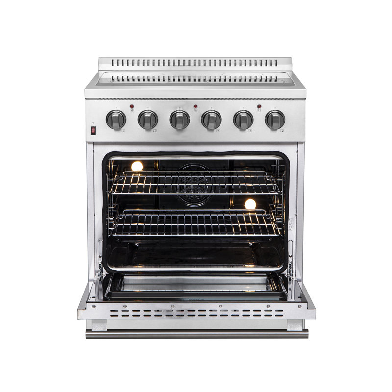 Galiano 30-inch Freestanding Electric Range Stainless Steel, 4 Elements, 4.32 cu.ft. with Air Fryer