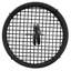 Black Round Stainless Steel Condiment Caddy Iron Polytetrafluoroethylene Coated Table Caddies Collection