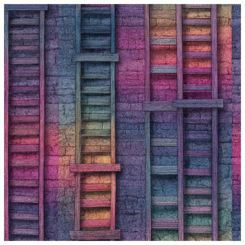 Housse de couette industrielle Ladders Bedding, Très grand lit