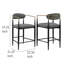 Tabouret de bar 29,75 po Amen-1790889376-1790889380