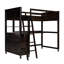 Lit mezzanine simple avec tiroirs et bureau