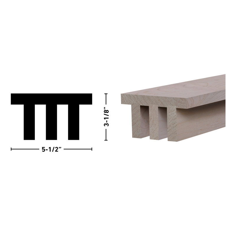 Natural Soft Maple Unfinished Decorative Faux Beam
