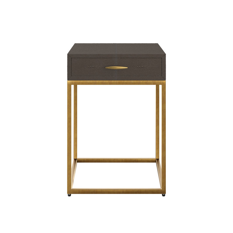 Berthina 45cm W Metal Bedside Table
