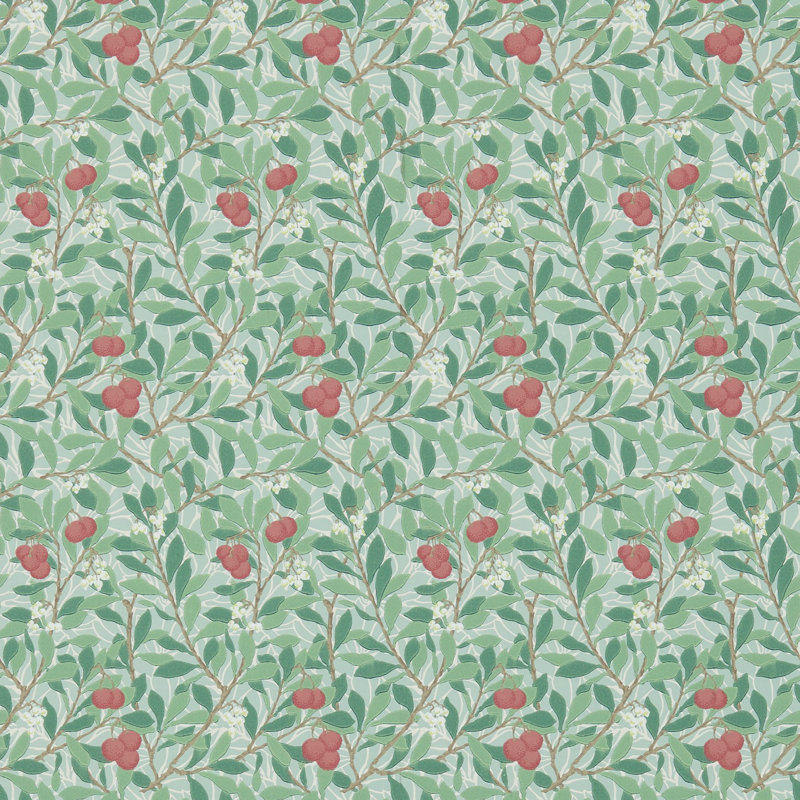Arbutus 10.05m x 52cm Matte Wallpaper Roll, Blue/Pink