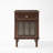 23"H Traditional Solid Wood Nightstand with Fluted Glass Door, Drawer-Left-102430246-102430244
