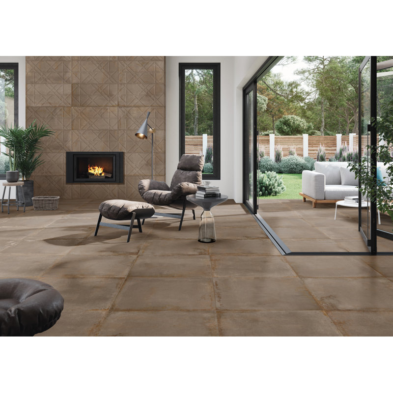 Mirage 18" x 36" Porcelain Tile, Copper