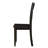 2Pcs Distressed Walnut Back Chairs - Rectangular Transitional Dining Room Chairs, Solid , Rustic Warm Finish, Sleek Tapered Legs Rectangular, Transitional, Wood,