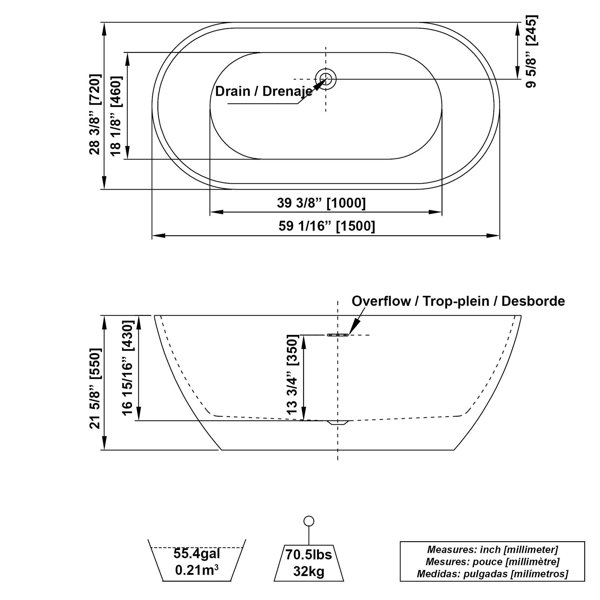 Dimensions du produit