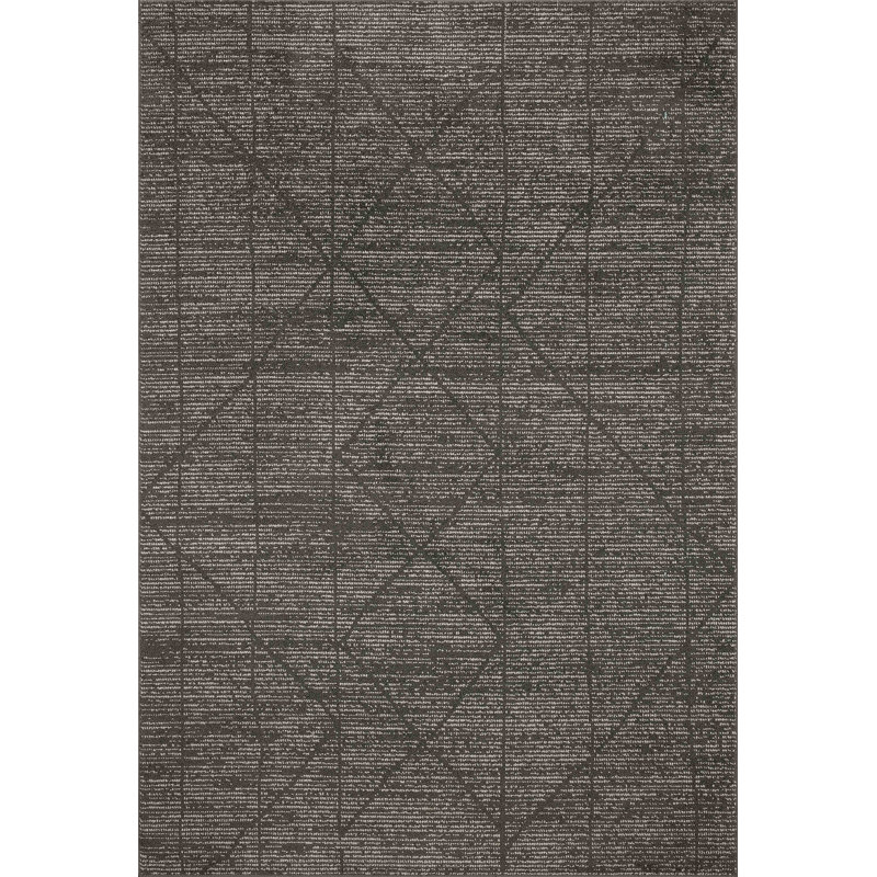 Tapis gris anthracite / ivoire Peterkin II, Rectangle 9 pi 2 po x 13 pi