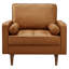 Fauteuil rembourré en cuir Vegan-105698014