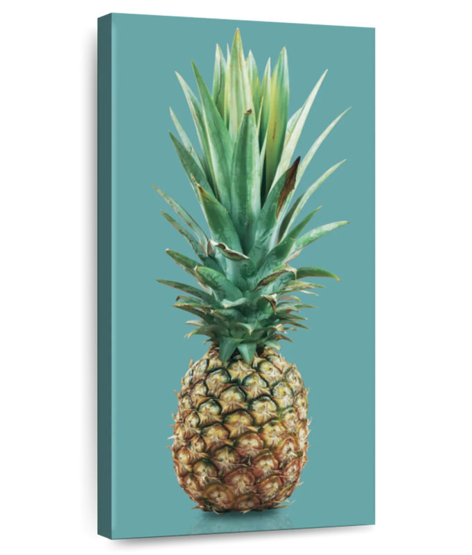 Ananas couronné, H 30 po x l 15 po