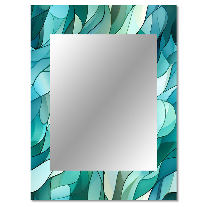 Fonio - Large Wall Mirror On Metal, 40 po x 30 po