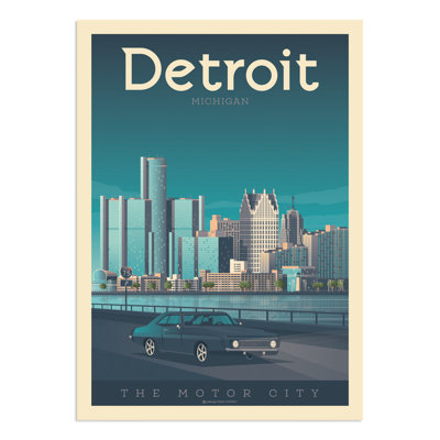 Detroit by Olahoop - No Frame Print