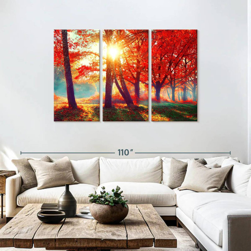 Paysage d'automne éthéré Alvord, H 48 po x l 74 po