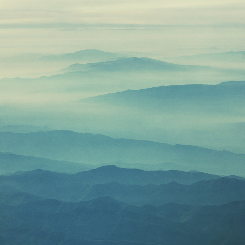 Paysage de montagne par Dkart, H 30 po x l 30 po