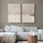 Minimal Landscape Beige Tan Abstract Grunge Modern Art Minimalist Neutral Decor Frame 2 Pieces Picture - Canvas Print-92285393-92285394
