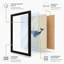 Whale Profile Modern - Framed Print-1736599119-1736599478