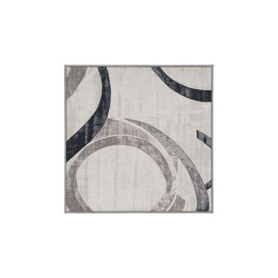 Machine Washable Gray Area Rug