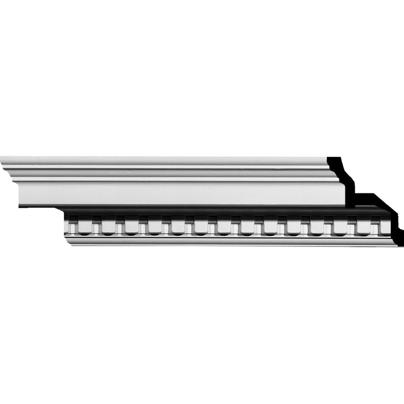 Primed Polyurethane Dentil Crown Moulding 94.5"
