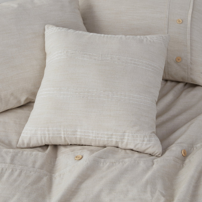 Modern Farmhouse King/Cal King Organic Cotton Comforter Set