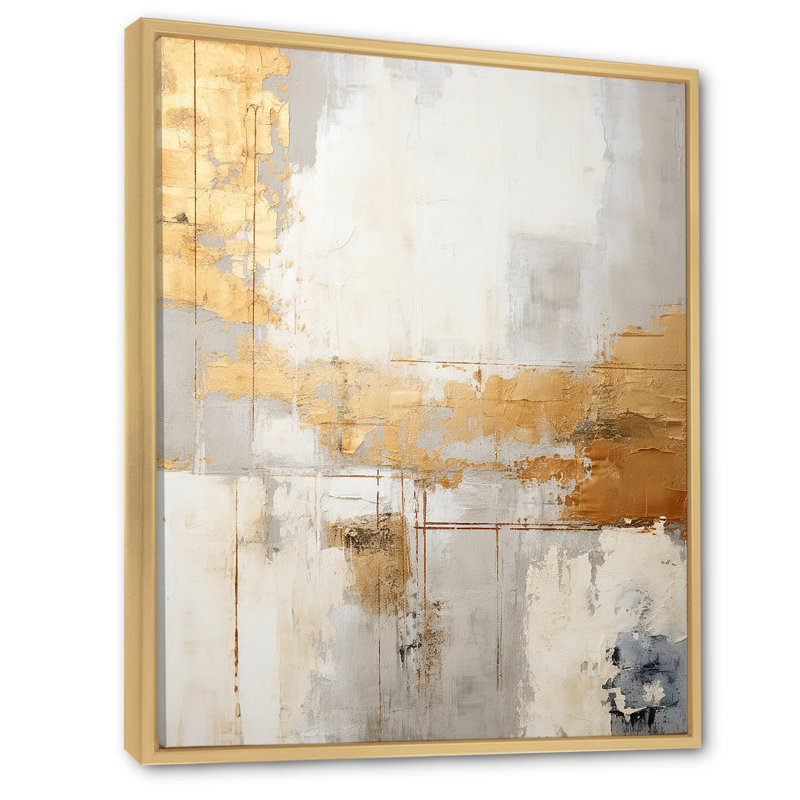 Lakehouse Foilage Solitude II - impressions sur toile abstraites, H 40 po x l 30 po x P 1,5 po, Cadre naturel flottant
