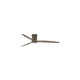 Hover 72-in Indoor/Outdoor Flush Mount Smart Ceiling Fan with Integrated LED + Remote