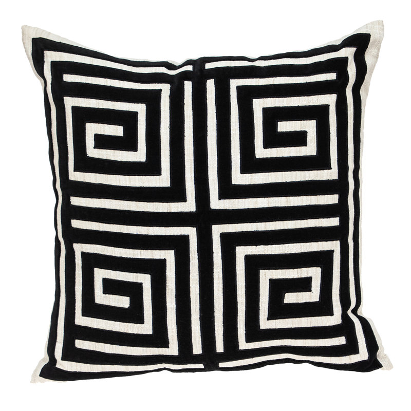 Geometric Cotton Throw Pillow